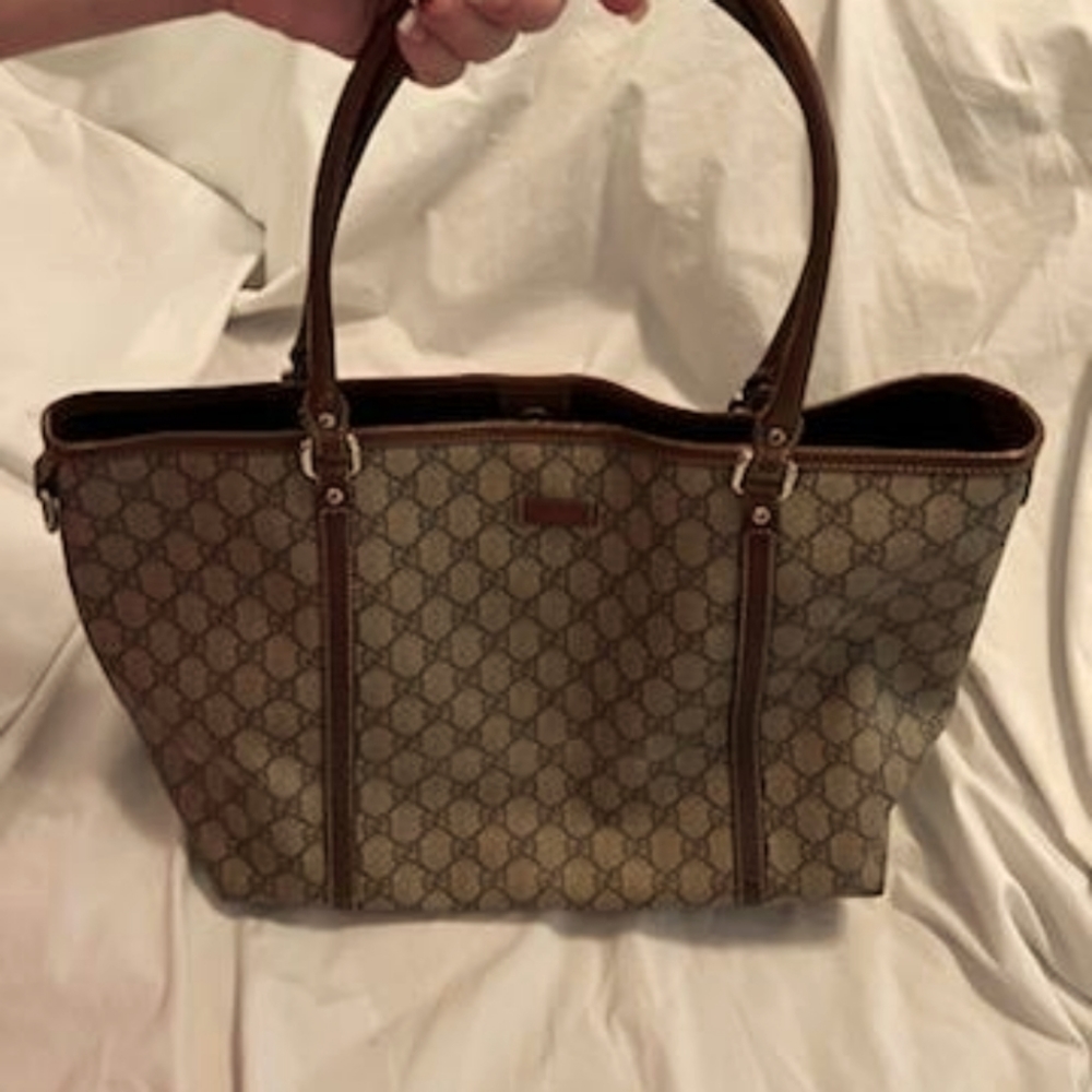 AUTHENTIC VINTAGE GUCCI BROWN TOTE